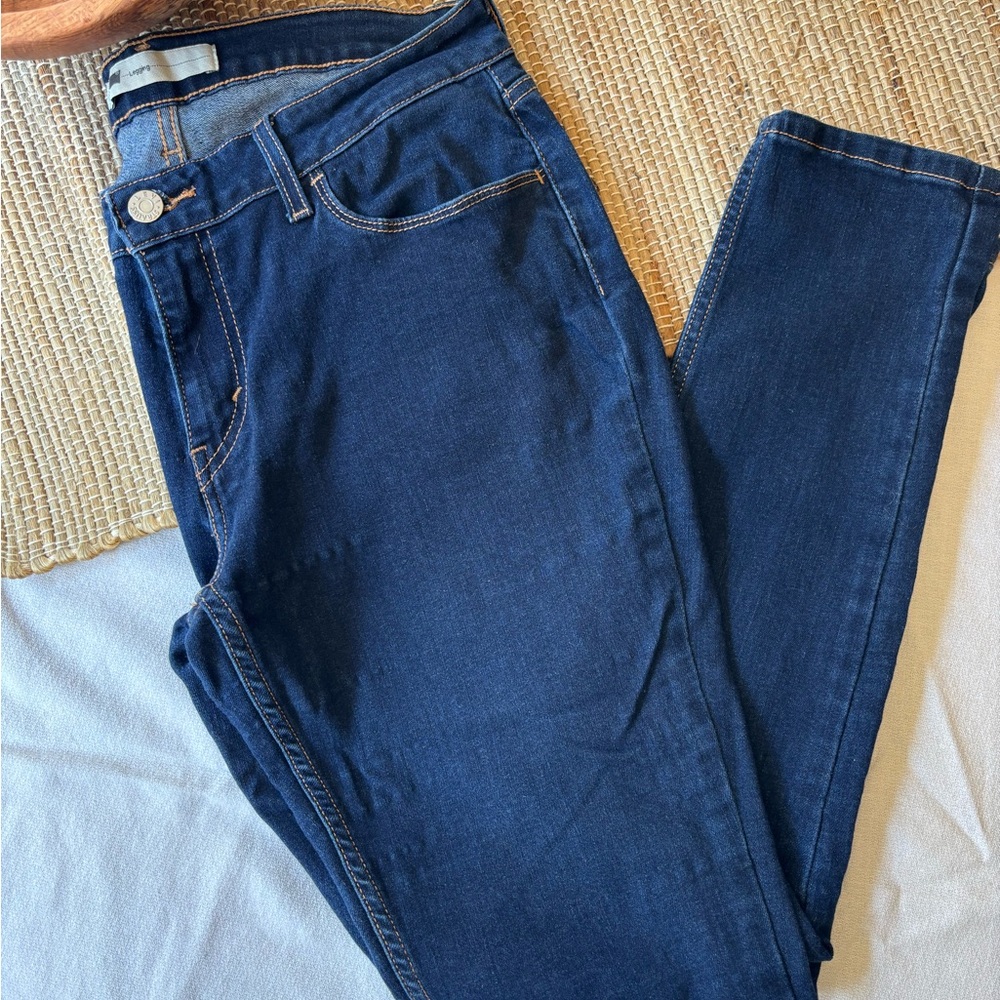 Levi's Dark Blue Denim Leggings